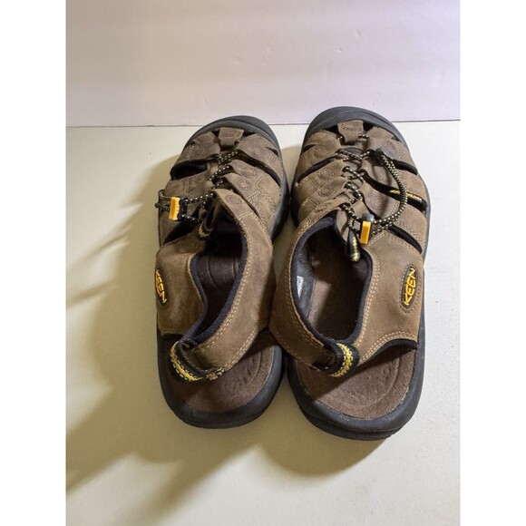 Keen Newport H2 Sandals Mens 10 Brown Leather Hiking Waterproof Fisherman main image 4